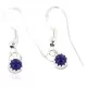 Certified Authentic Navajo .925 Sterling Silver Natural Lapis Native American Dangle Earrings 27233-6
