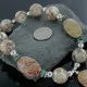 Certified Authentic Navajo .925 Sterling Silver Natural Mother Of Peral and Jasper Native American Necklace 15383-23 Certified Authentic Navajo .925 Sterling Silver Natural Mother Of Peral and Jasper Native American Necklace 15383-23