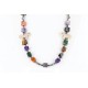 Certified Authentic Navajo .925 Sterling Silver Natural Multicolor Native American Necklace 15186-8