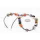 Certified Authentic Navajo .925 Sterling Silver Natural Multicolor Native American Necklace 15186-8