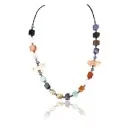Certified Authentic Navajo .925 Sterling Silver Natural Multicolor Native American Necklace 370995413503