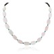 Certified Authentic Navajo .925 Sterling Silver Natural Pink Quartz Heishi Native American Necklace 25309-1