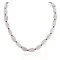 Certified Authentic Navajo .925 Sterling Silver Natural Pink Quartz Hematite Native American Necklace 25309