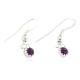 Certified Authentic Navajo .925 Sterling Silver Natural Sugilite Native American Dangle Earrings 27233-4