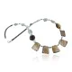 Certified Authentic Navajo .925 Sterling Silver Natural Tigers Eye and Turquoise Native American Necklace 15432-23 Certified Authentic Navajo .925 Sterling Silver Natural Tigers Eye and Turquoise Native American Necklace 15432-23