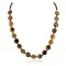 Certified Authentic Navajo .925 Sterling Silver Natural Tigers Eye Heishi Native American Necklace 25307-3