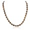 Certified Authentic Navajo .925 Sterling Silver Natural Tigers Eye Heishi Native American Necklace 25307
