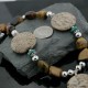 Certified Authentic Navajo .925 Sterling Silver Natural Tigers Eye Jasper Turquoise Native American Necklace 390732458105