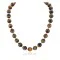 Certified Authentic Navajo .925 Sterling Silver Natural Tigers Eye Native American Necklace 25288-2