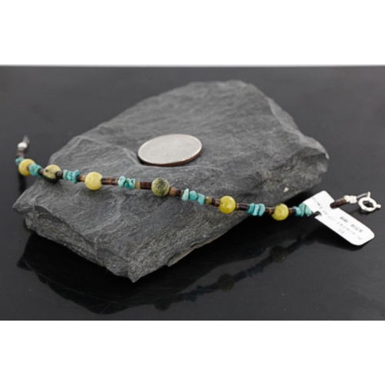 Certified Authentic Navajo .925 Sterling Silver Natural Turquiose Jasper Native American Bracelet 390743747084 Certified Authentic Navajo .925 Sterling Silver Natural Turquiose Jasper Native American Bracelet 390743747084