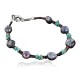 Certified Authentic Navajo .925 Sterling Silver Natural Turquoise Abeloni Shell Native American Bracelet 390738030760