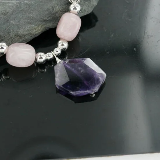 Certified Authentic Navajo .925 Sterling Silver Natural Turquoise Agate Amethyst Native American Necklace 390675692060 Certified Authentic Navajo .925 Sterling Silver Natural Turquoise Agate Amethyst Native American Necklace 390675692060