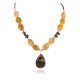 Certified Authentic Navajo .925 Sterling Silver Natural Turquoise Agate and Tigers Eye Native American Necklace 15465-26 Certified Authentic Navajo .925 Sterling Silver Natural Turquoise Agate and Tigers Eye Native American Necklace 15465-26