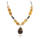 Certified Authentic Navajo .925 Sterling Silver Natural Turquoise Agate and Tigers Eye Native American Necklace 15465-26 Certified Authentic Navajo .925 Sterling Silver Natural Turquoise Agate and Tigers Eye Native American Necklace 15465-26