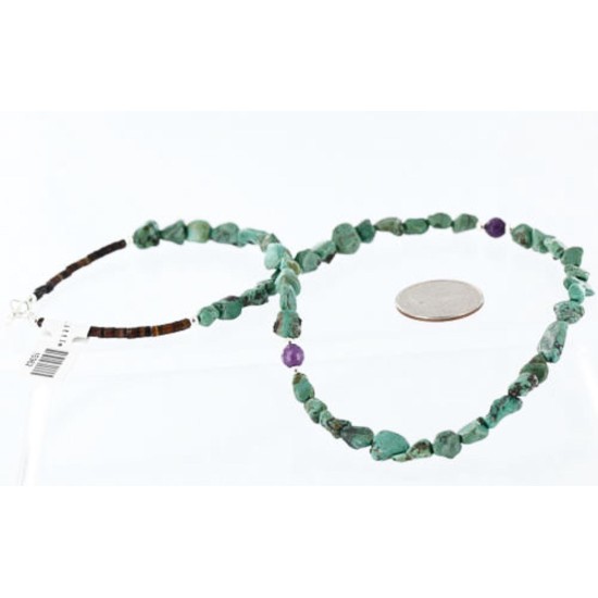 Certified Authentic Navajo .925 Sterling Silver Natural Turquoise Agate Native American Necklace 390756944205 Certified Authentic Navajo .925 Sterling Silver Natural Turquoise Agate Native American Necklace 390756944205