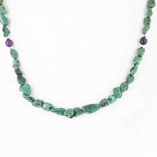 Certified Authentic Navajo .925 Sterling Silver Natural Turquoise Agate Native American Necklace 390756944205 Certified Authentic Navajo .925 Sterling Silver Natural Turquoise Agate Native American Necklace 390756944205