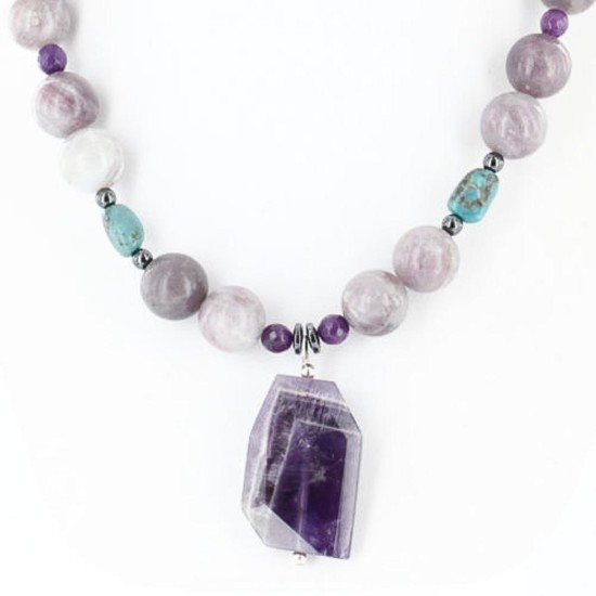 Certified Authentic Navajo .925 Sterling Silver Natural Turquoise Agate Native American Necklace 750109-12 Certified Authentic Navajo .925 Sterling Silver Natural Turquoise Agate Native American Necklace 750109-12