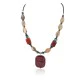 Certified Authentic Navajo .925 Sterling Silver Natural Turquoise Agate Red Jasper Hematite Native American Necklace 16092-1 Certified Authentic Navajo .925 Sterling Silver Natural Turquoise Agate Red Jasper Hematite Native American Necklace 16092-1