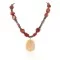 Certified Authentic Navajo .925 Sterling Silver Natural Turquoise Agate Red Jasper Hematite Native American Necklace  18072-101
