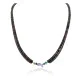 Certified Authentic Navajo .925 Sterling Silver Natural Turquoise Amethyst Heishi Native American Necklace 25285-3 Certified Authentic Navajo .925 Sterling Silver Natural Turquoise Amethyst Heishi Native American Necklace 25285-3