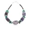 Certified Authentic Navajo .925 Sterling Silver Natural Turquoise Amethyst Native American Bracelet 12891-2