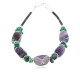 Certified Authentic Navajo .925 Sterling Silver Natural Turquoise Amethyst Native American Bracelet 12891-2