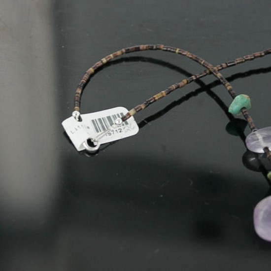 Certified Authentic Navajo .925 Sterling Silver Natural Turquoise Amethyst Native American Necklace 390722597391 Certified Authentic Navajo .925 Sterling Silver Natural Turquoise Amethyst Native American Necklace 390722597391