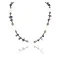 Navajo .925 Sterling Silver Turquoise Amethyst Necklace 15856-13