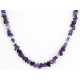Certified Authentic Navajo .925 Sterling Silver Natural Turquoise and AMETHYST Native American Necklace 15794-7