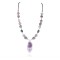 Certified Authentic Navajo .925 Sterling Silver Natural Turquoise and AMETHYST Native American Necklace 371007008020