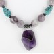 Certified Authentic Navajo .925 Sterling Silver Natural Turquoise and AMETHYST Native American Necklace 371008914523