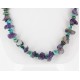 Certified Authentic Navajo .925 Sterling Silver Natural Turquoise and Amethyst Native American Necklace 390751523534