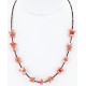 Certified Authentic Navajo .925 Sterling Silver Natural Turquoise and Coral Native American Necklace 15883-8 Certified Authentic Navajo .925 Sterling Silver Natural Turquoise and Coral Native American Necklace 15883-8