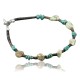 Certified Authentic Navajo .925 Sterling Silver Natural Turquoise and Gaspeite Native American Bracelet 370972091231