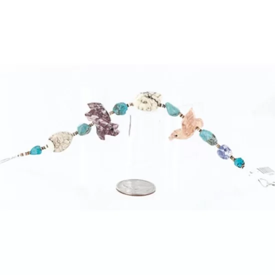 Certified Authentic Navajo .925 Sterling Silver Natural Turquoise and Jasper Native American Bracelet 370998034010 Certified Authentic Navajo .925 Sterling Silver Natural Turquoise and Jasper Native American Bracelet 370998034010
