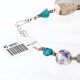 Certified Authentic Navajo .925 Sterling Silver Natural Turquoise and Jasper Native American Bracelet 370998034010
