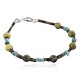 Certified Authentic Navajo .925 Sterling Silver Natural Turquoise and Jasper Native American Bracelet 390743474420