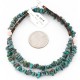 Certified Authentic Navajo .925 Sterling Silver Natural Turquoise and Jasper Native American Necklace 15851-33