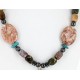 Certified Authentic Navajo .925 Sterling Silver Natural Turquoise and JASPER Native American Necklace 25205 Certified Authentic Navajo .925 Sterling Silver Natural Turquoise and JASPER Native American Necklace 25205