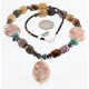 Certified Authentic Navajo .925 Sterling Silver Natural Turquoise and JASPER Native American Necklace 25205 Certified Authentic Navajo .925 Sterling Silver Natural Turquoise and JASPER Native American Necklace 25205