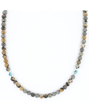 Certified Authentic Navajo .925 Sterling Silver Natural Turquoise and Jasper Native American Necklace 371047861629 Certified Authentic Navajo .925 Sterling Silver Natural Turquoise and Jasper Native American Necklace 371047861629