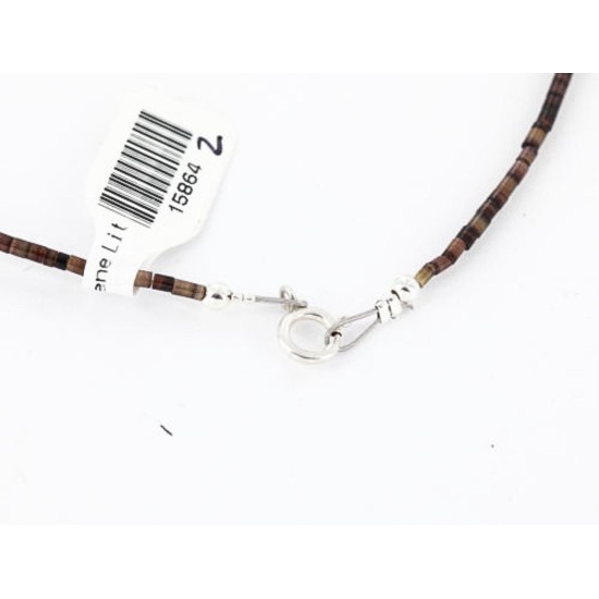 Certified Authentic Navajo .925 Sterling Silver Natural Turquoise and Jasper Native American Necklace 390805491108 Certified Authentic Navajo .925 Sterling Silver Natural Turquoise and Jasper Native American Necklace 390805491108