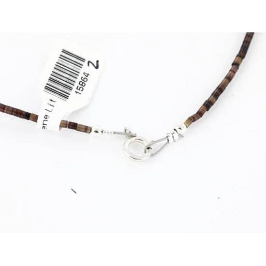 Certified Authentic Navajo .925 Sterling Silver Natural Turquoise and Jasper Native American Necklace 390805491108 Certified Authentic Navajo .925 Sterling Silver Natural Turquoise and Jasper Native American Necklace 390805491108