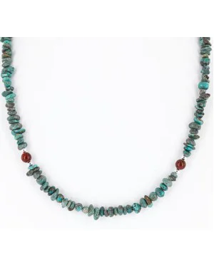 Certified Authentic Navajo .925 Sterling Silver Natural Turquoise and Jasper Native American Necklace 390828633739 Certified Authentic Navajo .925 Sterling Silver Natural Turquoise and Jasper Native American Necklace 390828633739