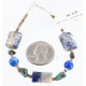 Certified Authentic Navajo .925 Sterling Silver Natural Turquoise and LAPIS Native American Bracelet 390784081767
