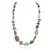Certified Authentic Navajo .925 Sterling Silver Natural Turquoise and Multicolor Stones Native American Necklace 15215-5