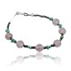 Certified Authentic Navajo .925 Sterling Silver Natural Turquoise and Native American Pink Quartz Bracelet 390735954619 Certified Authentic Navajo .925 Sterling Silver Natural Turquoise and Native American Pink Quartz Bracelet 390735954619