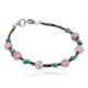 Certified Authentic Navajo .925 Sterling Silver Natural Turquoise and Native American Pink Quartz Bracelet 390742423467 Certified Authentic Navajo .925 Sterling Silver Natural Turquoise and Native American Pink Quartz Bracelet 390742423467