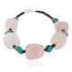 Certified Authentic Navajo .925 Sterling Silver Natural Turquoise and Native American Pink Quartz Bracelet 390754262554 Certified Authentic Navajo .925 Sterling Silver Natural Turquoise and Native American Pink Quartz Bracelet 390754262554