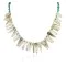 Certified Authentic Navajo .925 Sterling Silver Natural Turquoise and Smoky Quartz Native American Necklace 25250